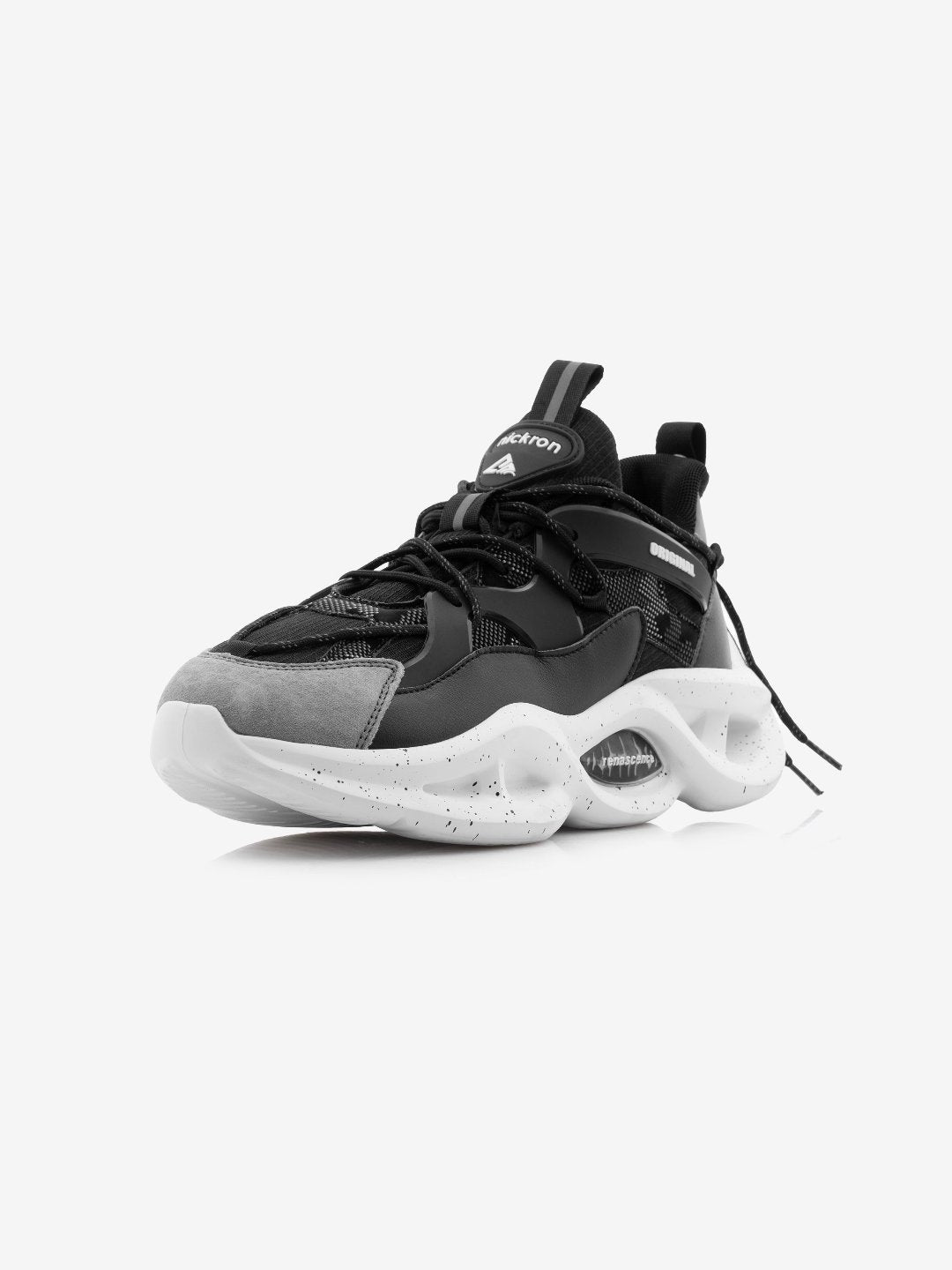 Nickron Singalmaha Blackmate Pro – All-black designer chunky sneakers for men